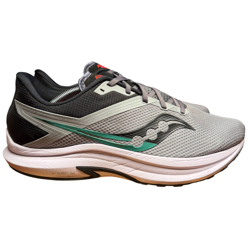 SAUCONY Axon Men's 13 Road Running Shoes Alloy Black Grey Sneakers Comfort
